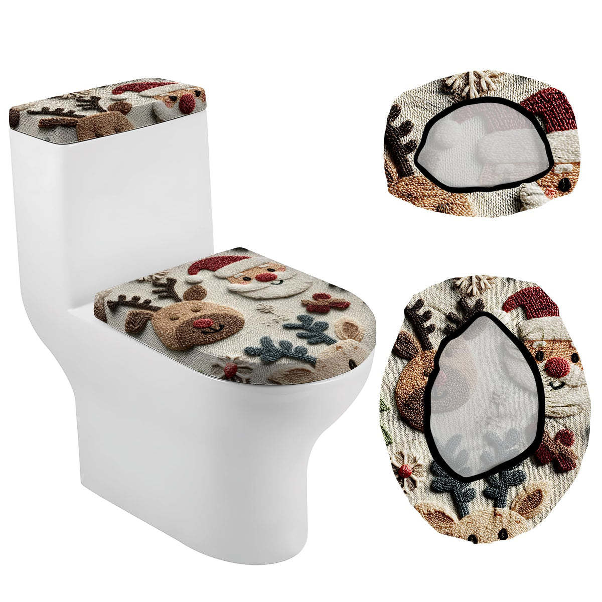 Christmas Toilet Lid Cover