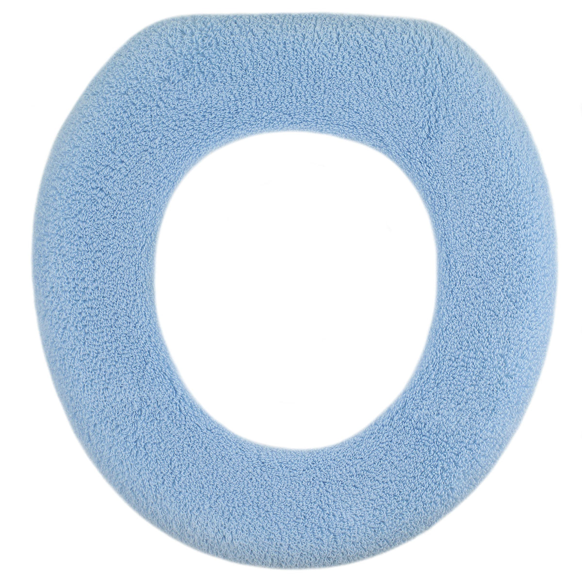 Soft Toilet Seat Cover - Plush & Thick Fabric Toilet Seat Warmer for Round & Elongated 14x18" Toilet Seats - Reusable, Washable, Easy-Install - Gift-Ready Packaging - Eucalyptus Green