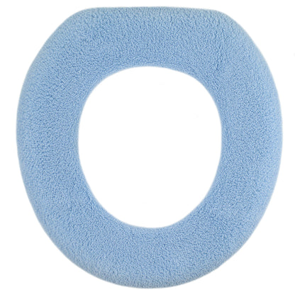 Soft Toilet Seat Cover - Plush & Thick Fabric Toilet Seat Warmer for Round & Elongated 14x18" Toilet Seats - Reusable, Washable, Easy-Install - Gift-Ready Packaging - Eucalyptus Green
