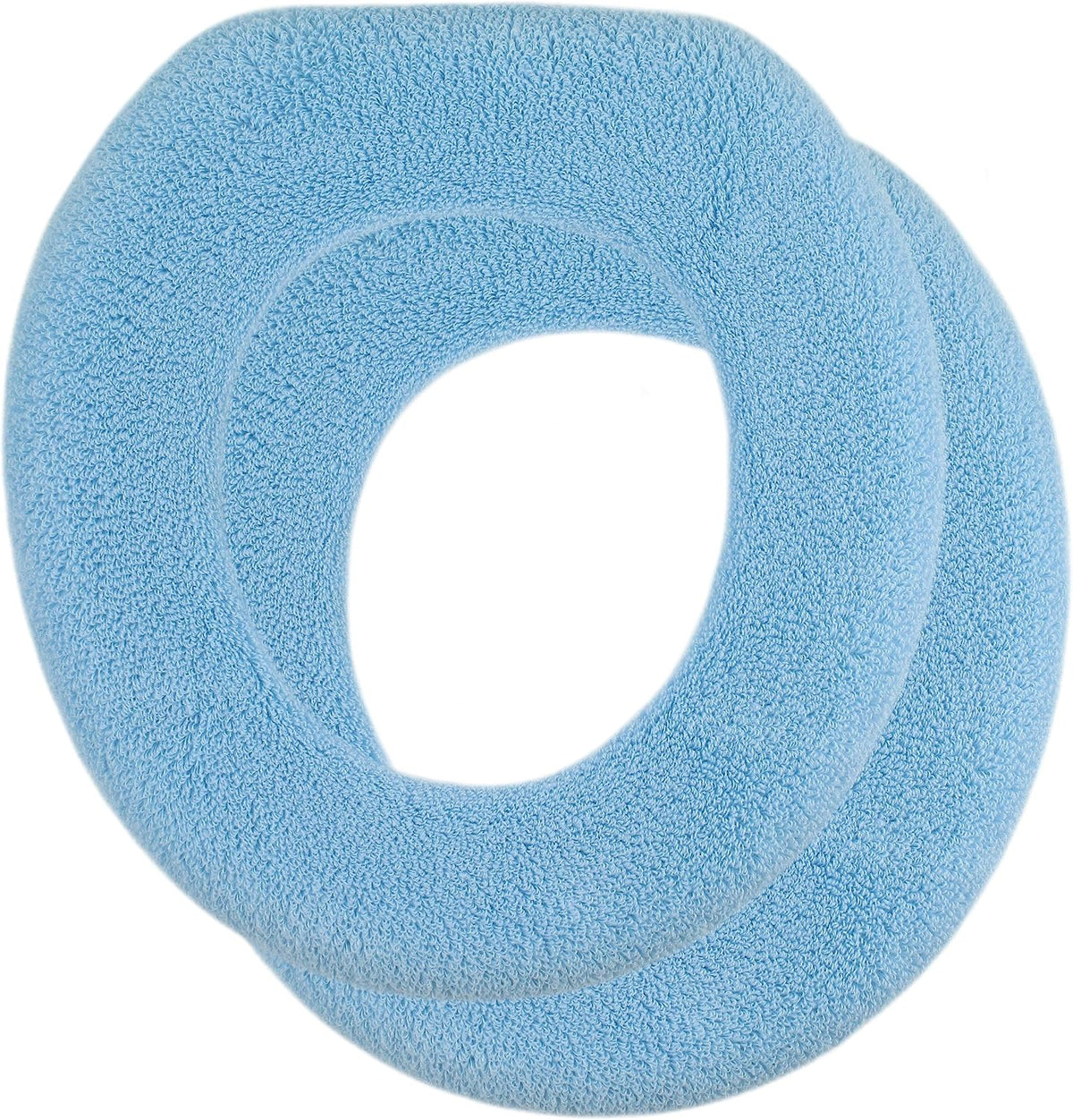 Soft Toilet Seat Cover - Plush & Thick Fabric Toilet Seat Warmer for Round & Elongated 14x18" Toilet Seats - Reusable, Washable, Easy-Install - Gift-Ready Packaging - Eucalyptus Green