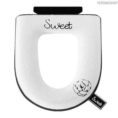 Chic Zipper Toilet Seat Cushion, Waterproof All Season Universal Toilet Pad, Soft Comfortable Household Bathroom Accessories, Easy Install & Washable Toilet Seat Cover, Practical Home Supplies for Daily Bathroom Use