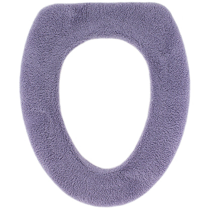 Soft Toilet Seat Cover - Plush & Thick Fabric Toilet Seat Warmer for Round & Elongated 14x18" Toilet Seats - Reusable, Washable, Easy-Install - Gift-Ready Packaging - Eucalyptus Green