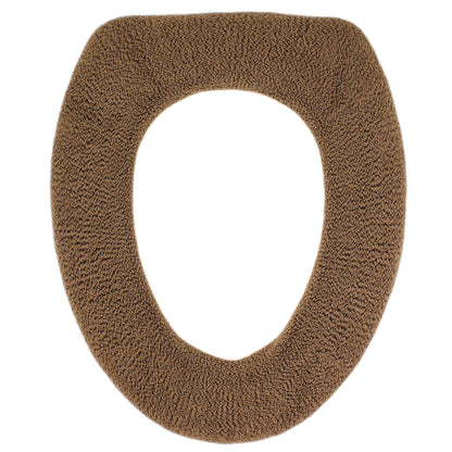 Soft Toilet Seat Cover - Plush, Thick Fabric Toilet Seat Warmer for Round & Elongated 14x18" Toilet Seats - Reusable, Machine-Washable, Easy-Install - Gift-Ready Packaging - Infinity Blue