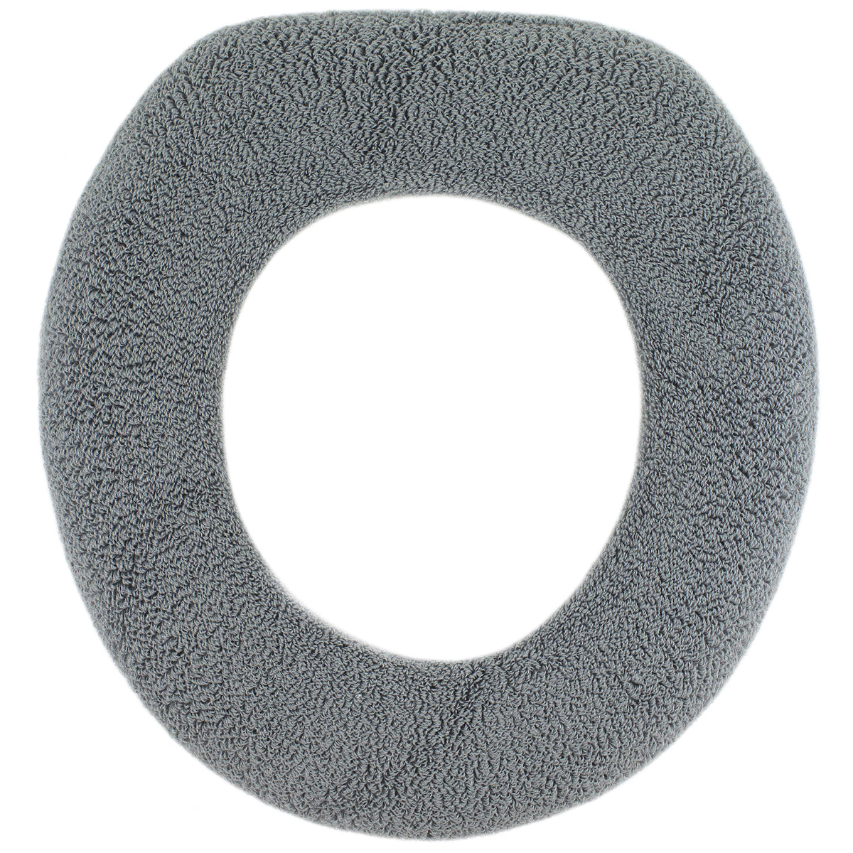Soft Toilet Seat Cover - Plush, Thick Fabric Toilet Seat Warmer for Round & Elongated 14x18" Toilet Seats - Reusable, Machine-Washable, Easy-Install - Gift-Ready Packaging - Infinity Blue