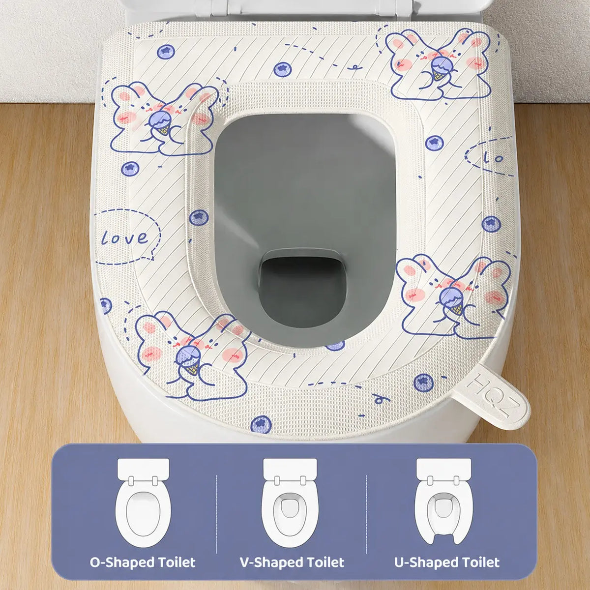 3-Pack Universal Toilet Seat Cushion, Soft Eva Padded, Waterproof, Easy Clean, Fits Most O/v/u Shape Toilets, Bathroom Seat Pad, Toilet Seat Covers for Bathroom