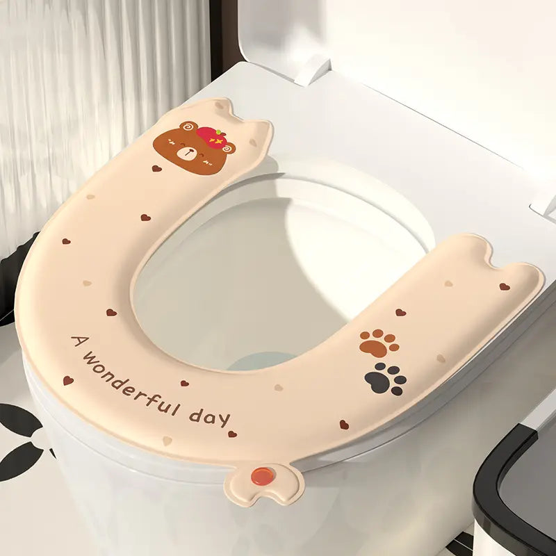 New Fragrance Toilet Seat Pad, All-Seasons Universal Fit, Home Use Sticky Waterproof No-Wash Toilet Cover, Convenient and Hygienic